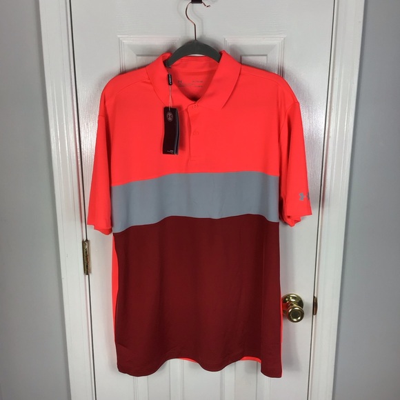 Under Armour Other - Under Armour Men Size XL Loose HeatGear Stretchy Polo Shirt Golf